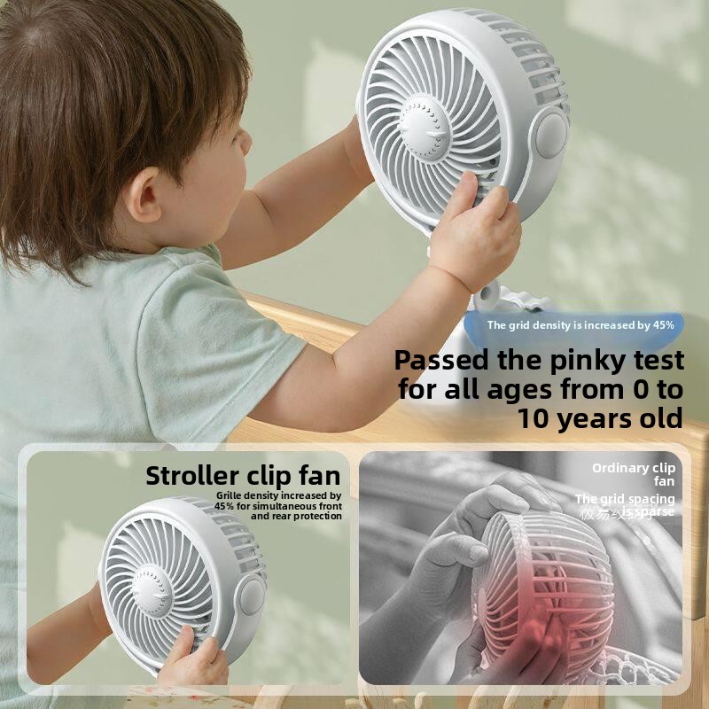 Outdoor Power Fan - Car Powerful Cooling, Long Battery Life,