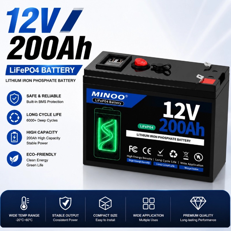 Outdoor Power Pack - 12V 200Ah 21700 Lithium Battery Pack
