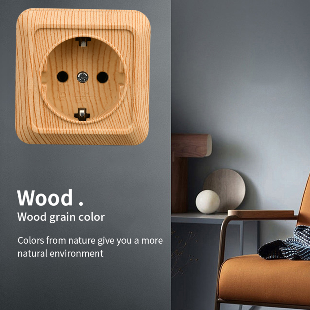 WESA Wood Wall Surface Socket  - Outdoor Power Usa ulasan dan harga