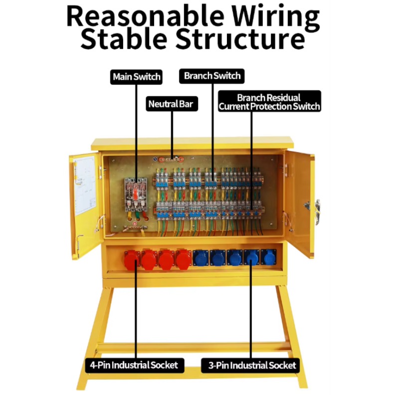 Yellow Safety Switch Box Outdo - Outdoor Power Distribution Panel ulasan dan harga