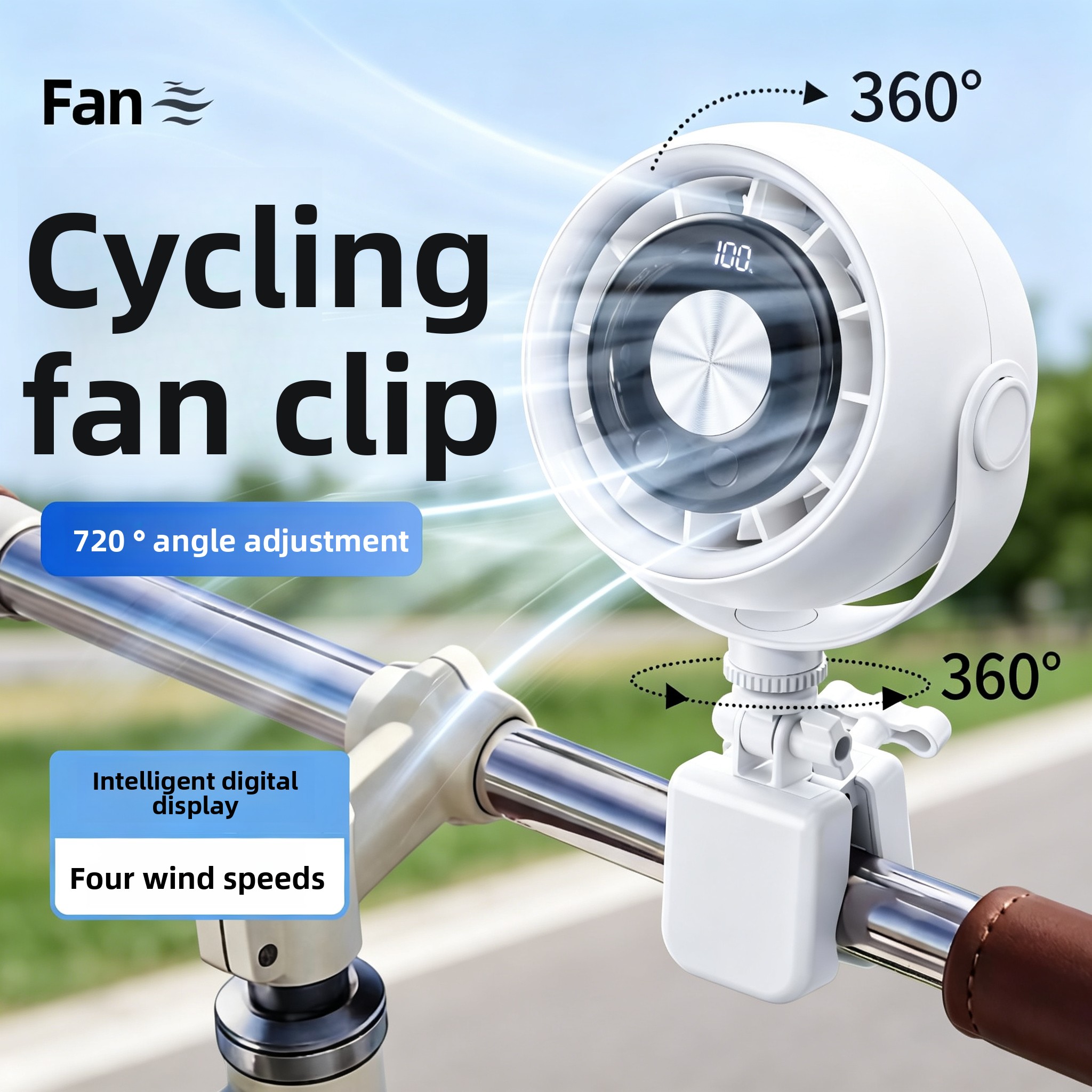Car Powerful Cooling, Long Bat - Outdoor Power Fan ulasan dan harga