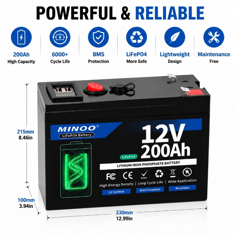 12V 200Ah 21700 Lithium Batter - Outdoor Power Pack ulasan dan harga