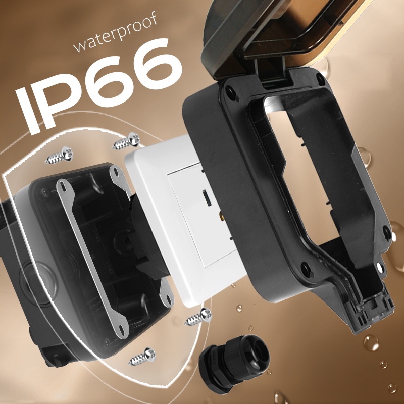 Avoir IP66 Wall Waterproof Soc - Outdoor Power Usa ulasan dan harga