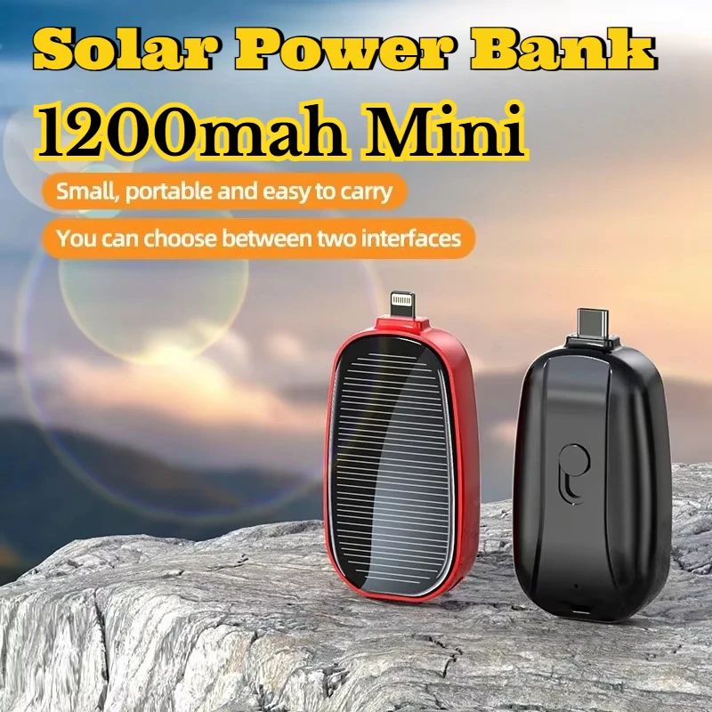 1200mAh Solar Mini Power Bank  - Outdoor Power Distribution Panel ulasan dan harga