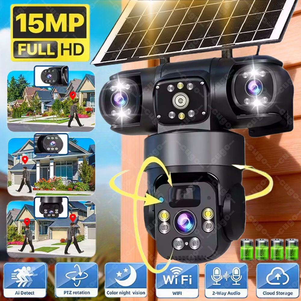 V380 3 Screen 3 Lens WIFI Came - Outdoor Power Distribution Panel ulasan dan harga