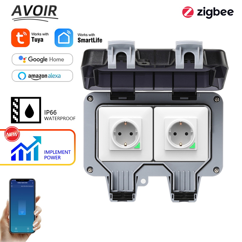 Avoir Tuya Zigbee Electrical S - Outdoor Power Usa ulasan dan harga