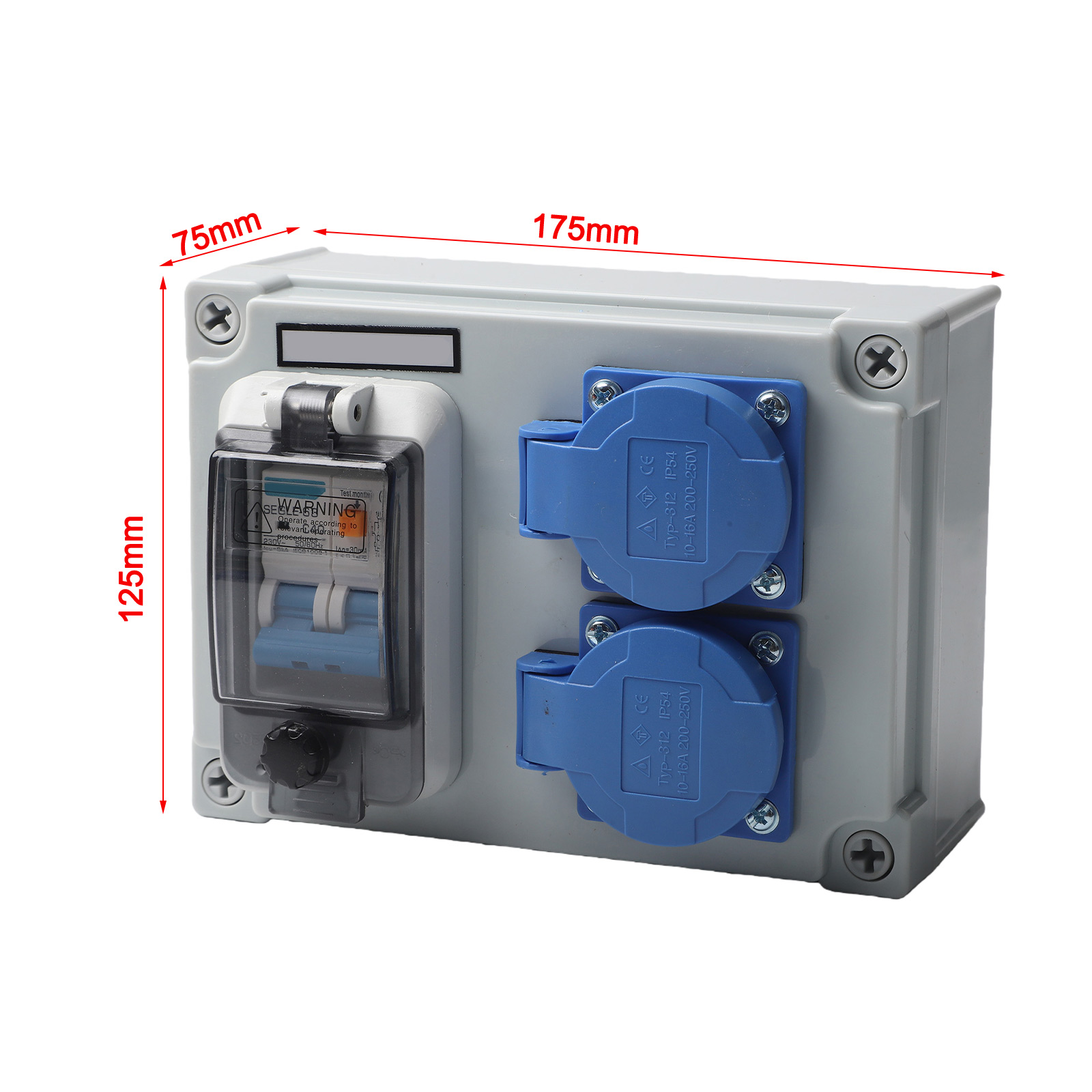 Ip54 Wall Distributor 2 Pin Co - Outdoor Power Distributors ulasan dan harga