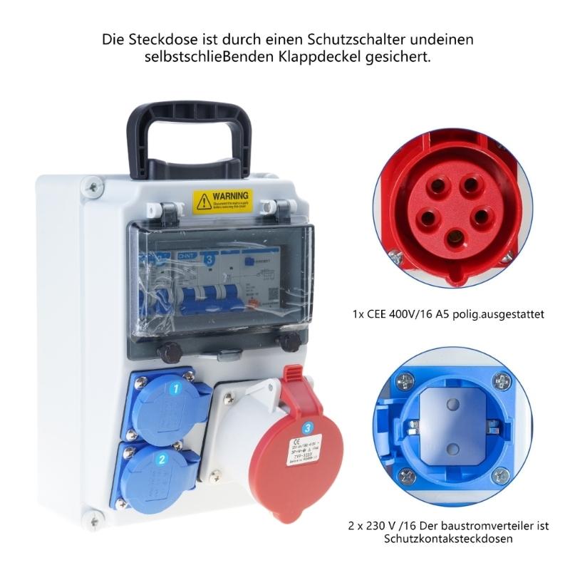 Y1UD Waterproof Wall Power Dis - Outdoor Power Distributors ulasan dan harga