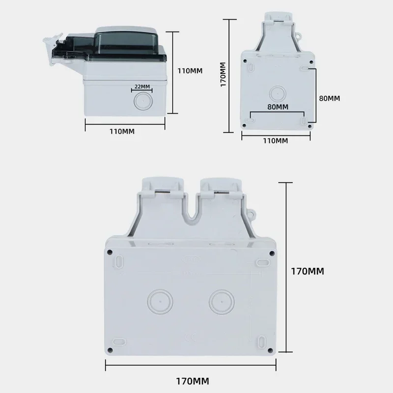 Tuya Waterproof Electrical Wal - Outdoor Power Usa ulasan dan harga