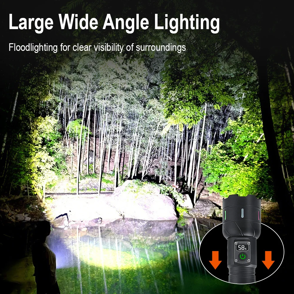 BORUiT A15 Flashlight Digital  - Outdoor Power Meter Bike ulasan dan harga